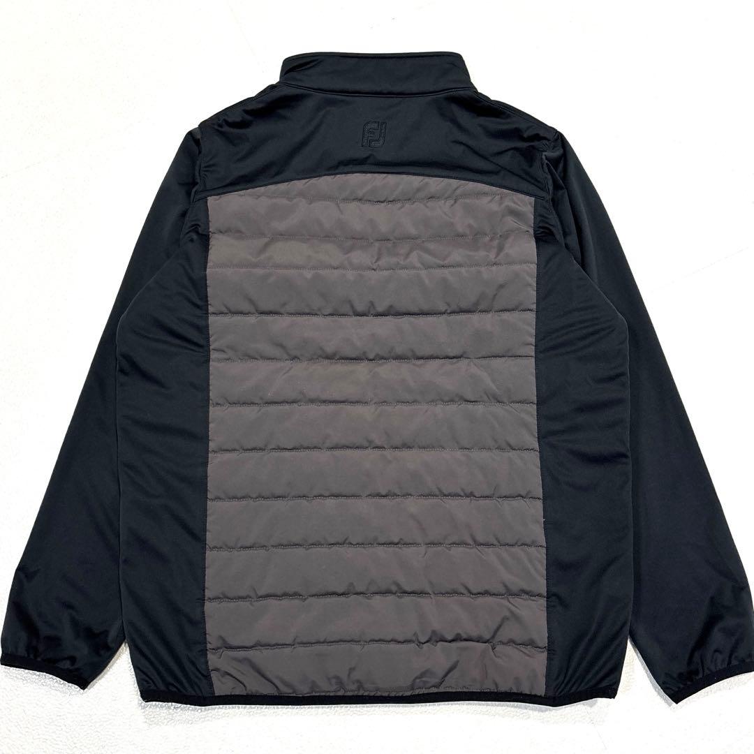 【極美品/メンズXL】フットジョイ ハイブリッド　中綿ジャケット　黒　グレー