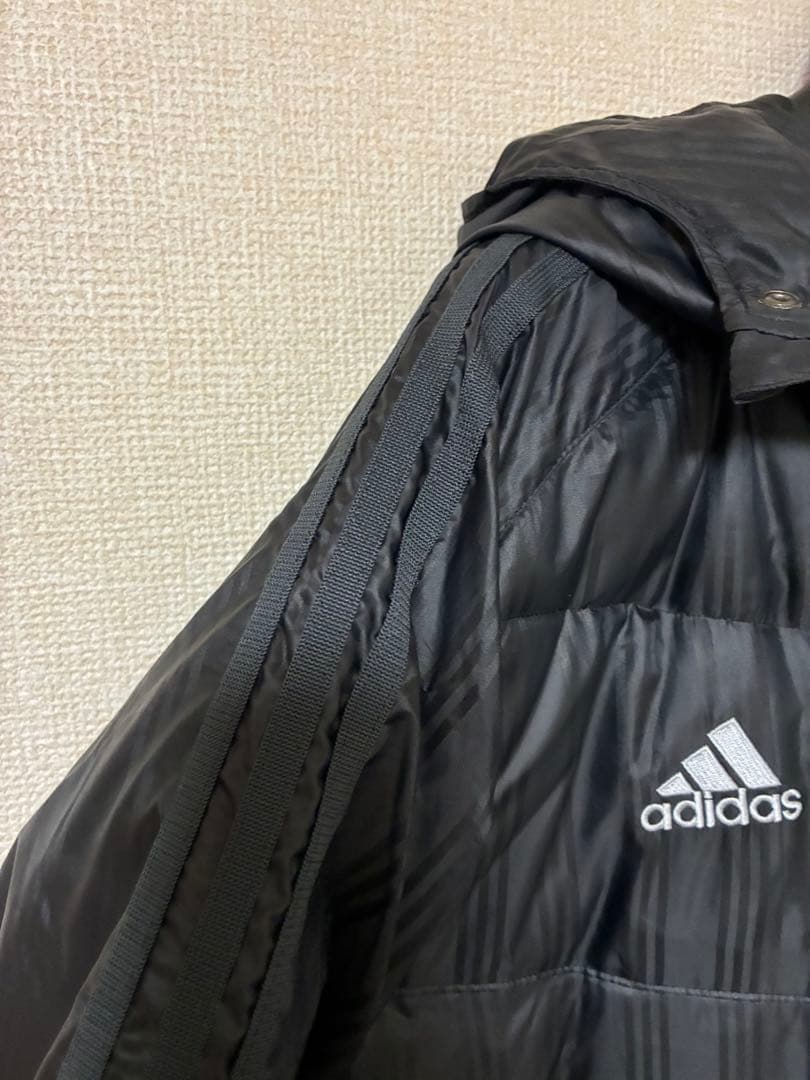 adidas ベンチコート Oサイズ ダウン入り 防寒 スポーツ 観戦 冬用