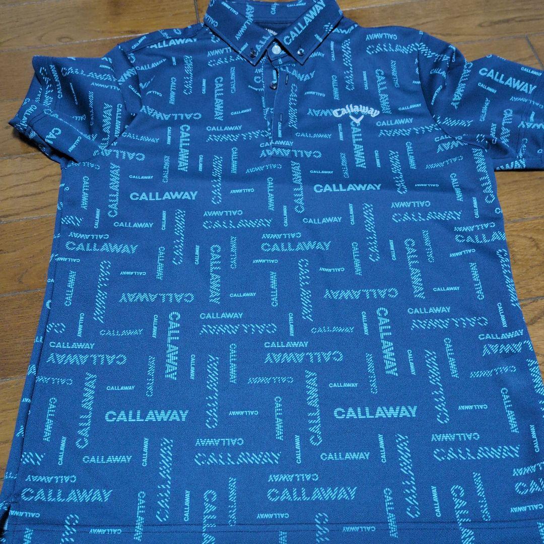 CALLAWAY 花柄 ネイビー　ロゴ　総柄　メンズシャツ　LL　2枚セット