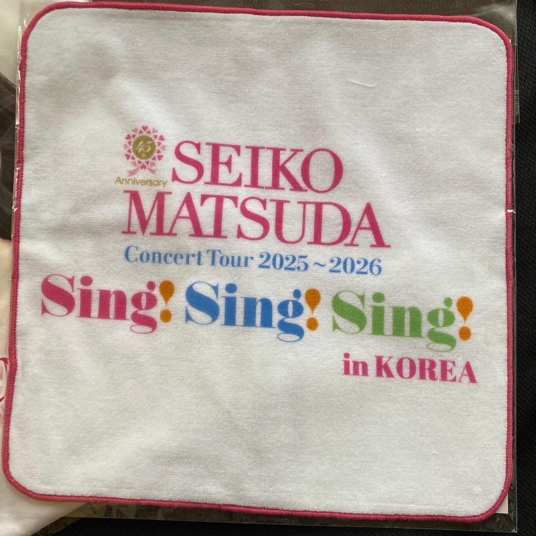 【新品未開封】松田聖子 2026韓国公演ミニタオル（KOREAロゴ入）とＴシャツ