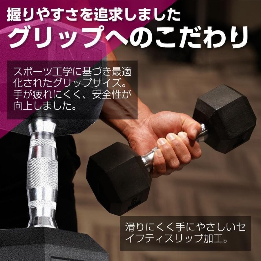 ダンベル 15kg 2個セットB622 合計30kg 六角鉄アレイ筋トレ