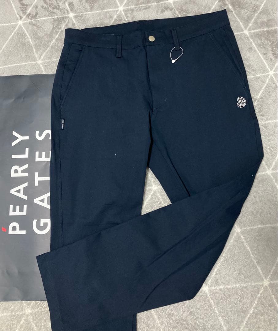 新品 パーリーゲイツ ジャックバニー 2WAYストレッチツイルパンツ(5)L/紺