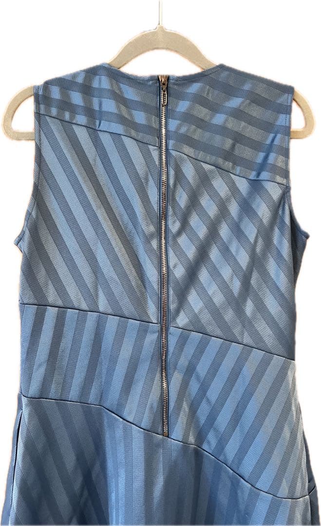 LANVIN SPORT ストライプ ノースリーブワンピース