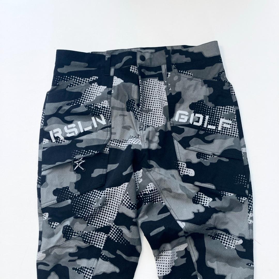 【橋本優太】ラッセルノ ゴルフ カモ柄パンツ ストレッチ ロゴ 近年