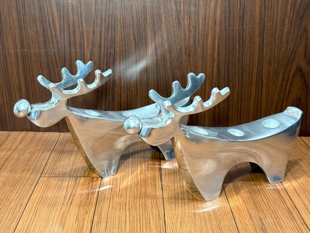トナカイキャンドルスタンド 2ヶセット ヘラジカ クリスマス