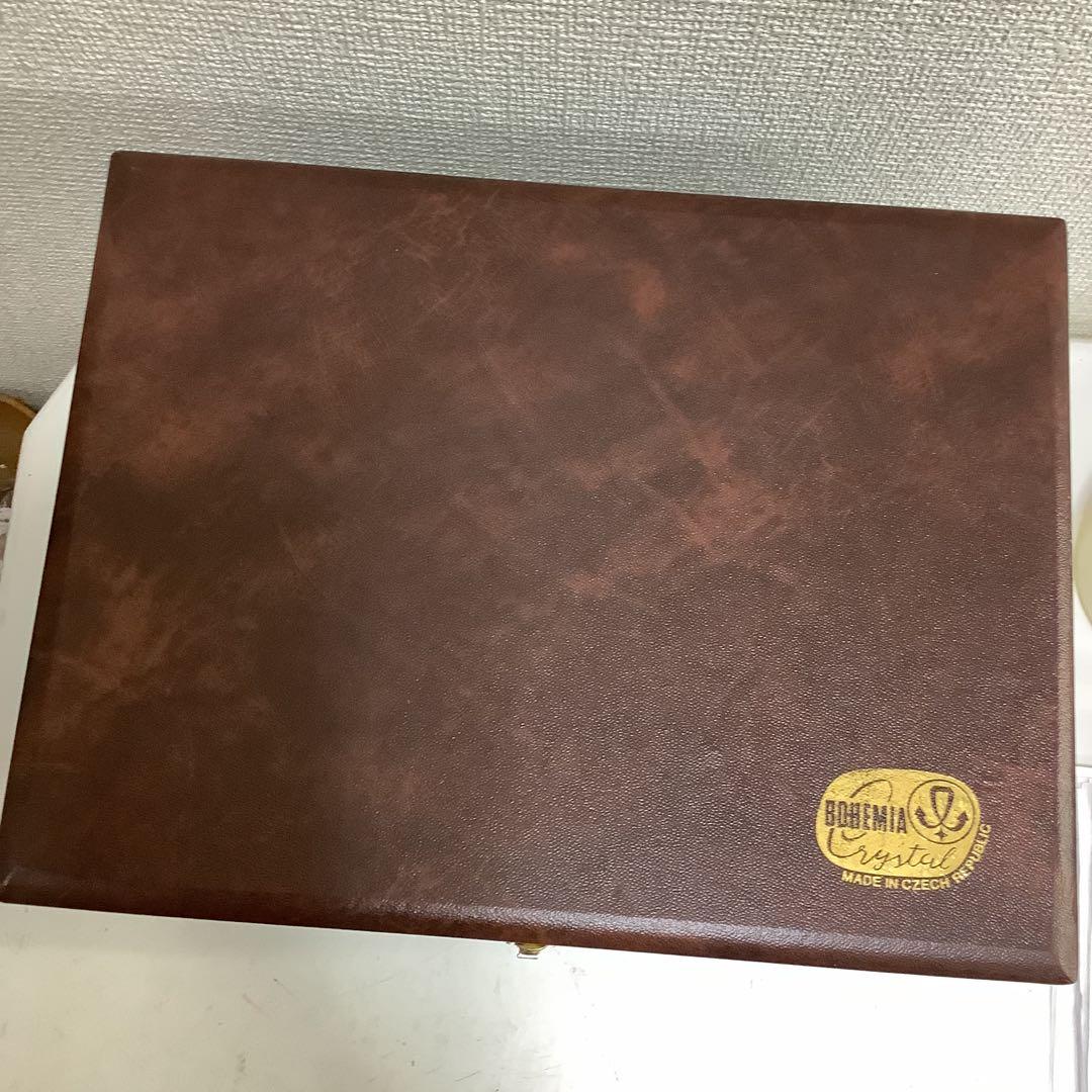 6049⑧★カットクリスタル花瓶 約25cm 高★