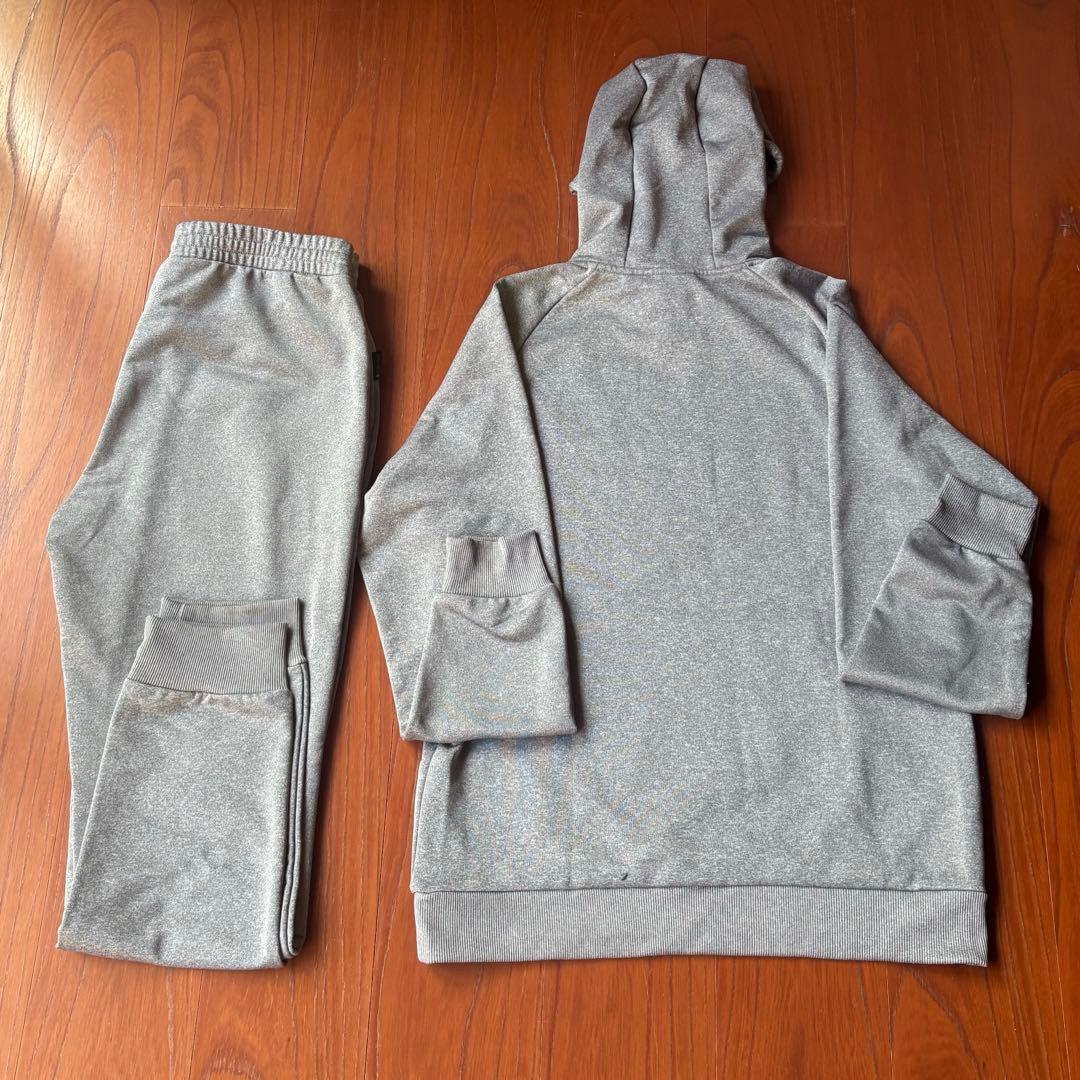 KELME ケルメ スウェット パーカー 上下セットアップ グレー サイズＬ