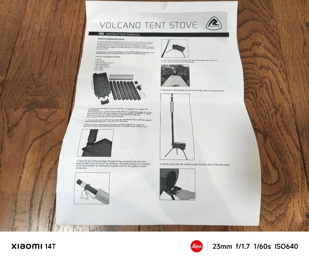 【未使用品】北欧高級アウトドアブランド ローベンス 薪ストーブvolcano