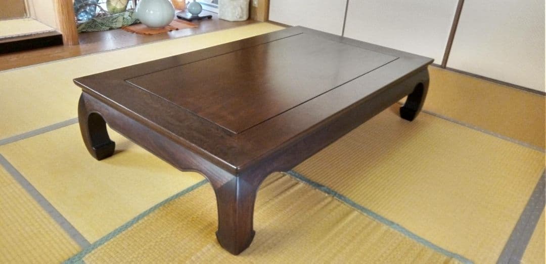 さらに大幅値下げ❣️ 美品　黒檀座卓5尺