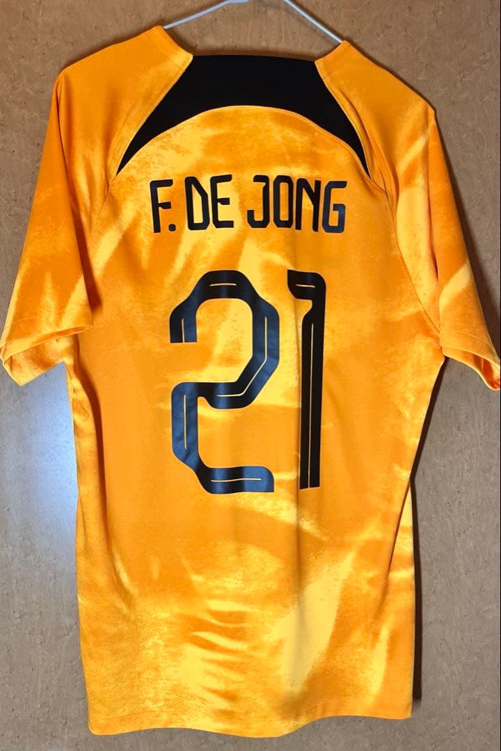 【正規品】サッカー 2022 オランダ代表 デヨング ユニフォーム