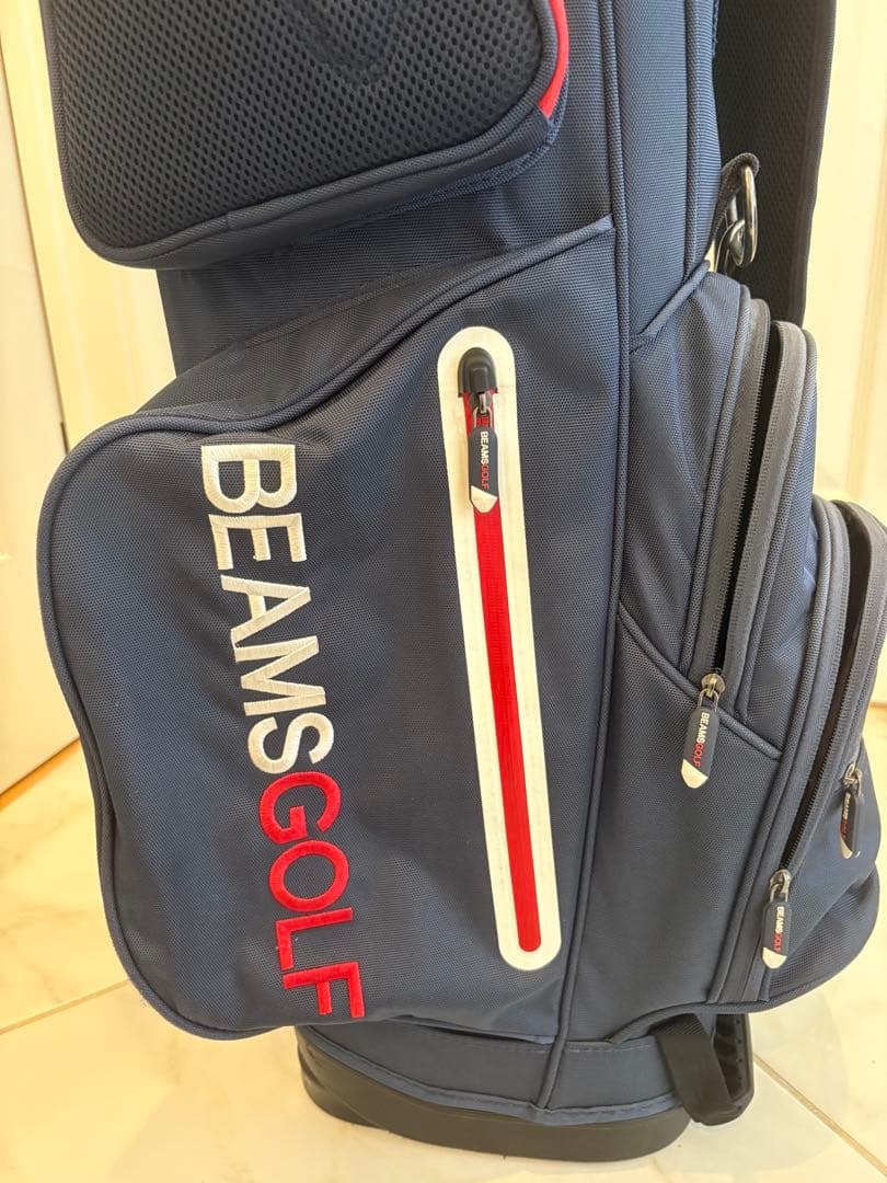 BEAMS GOLF スタンドキャディバッグ3 ネイビー