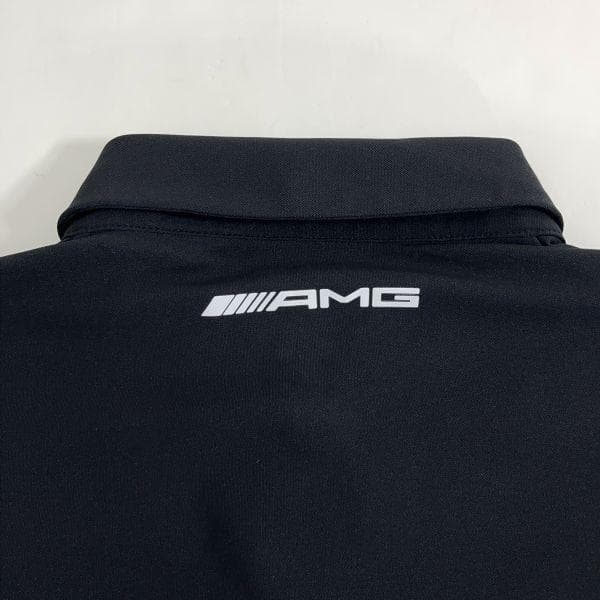 【美品】DESCENTE メルセデスベンツ コラボ ポロシャツ AMG 黒 M