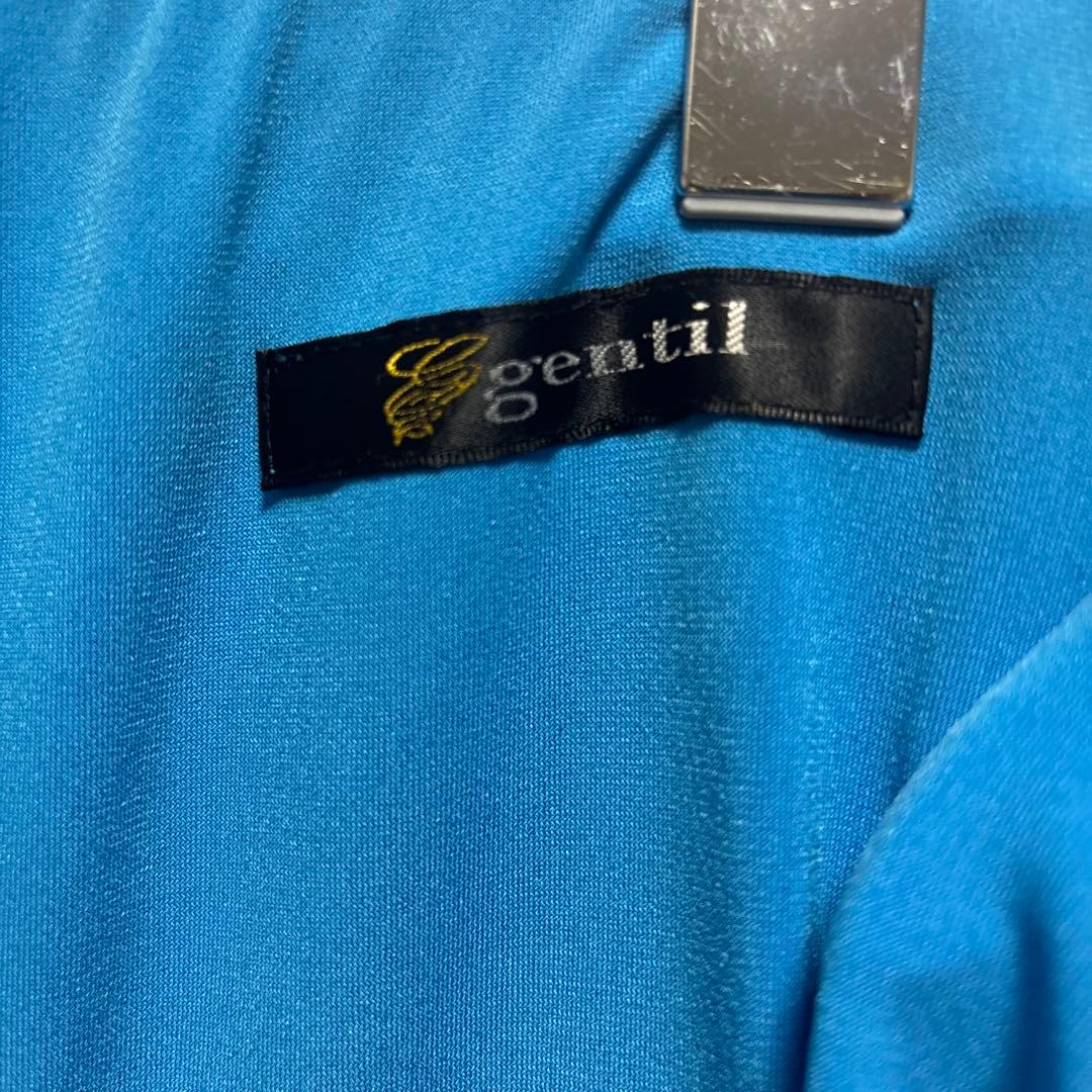 【社交ダンス】gentil 青 スカート＆トップスセット