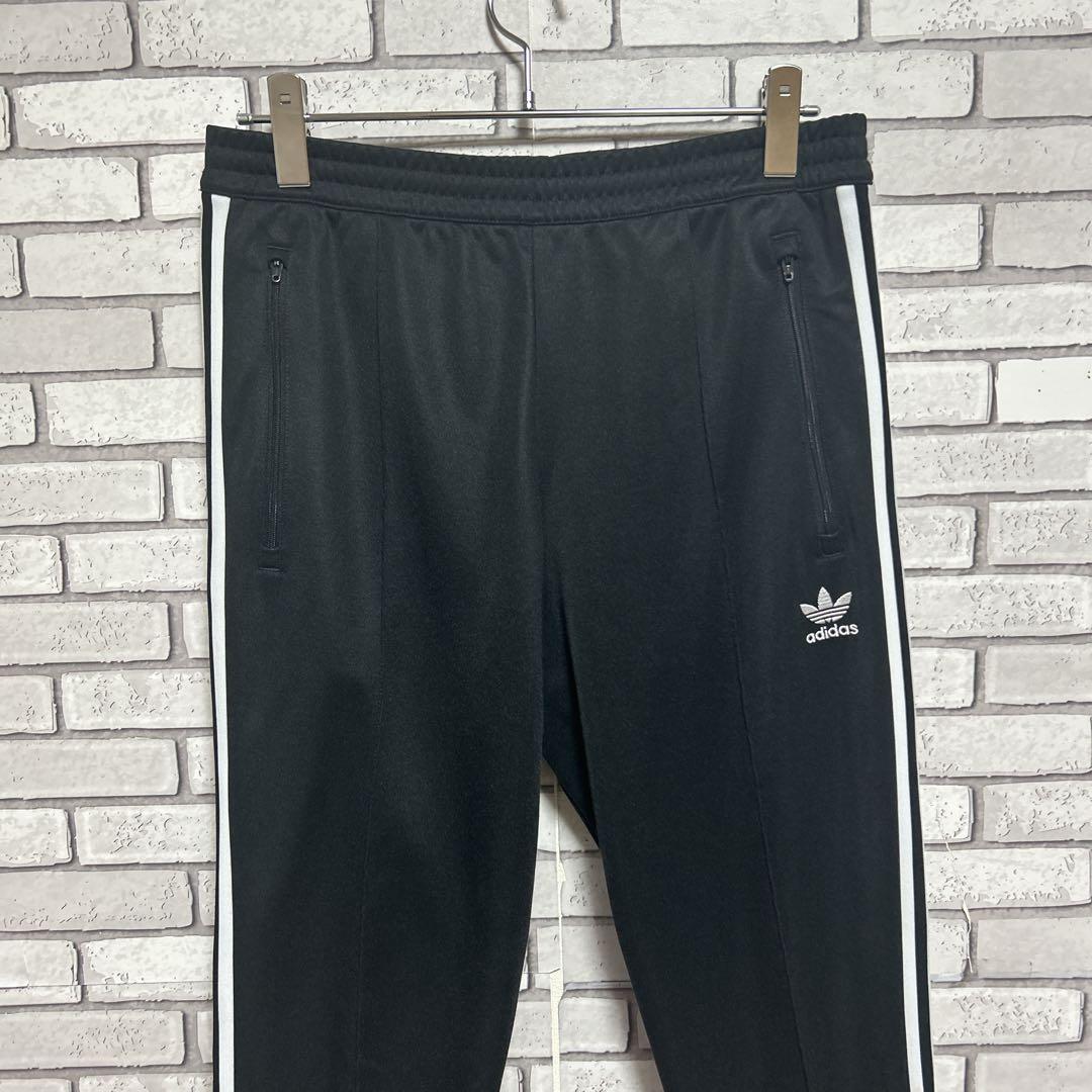 セール《美品》adidas originals☆ジャージパンツ 刺繡ロゴ 黒 L