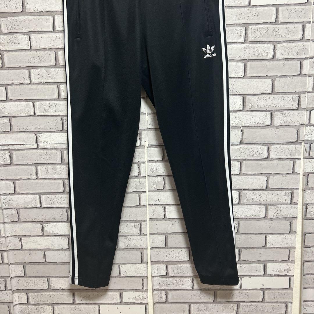 セール《美品》adidas originals☆ジャージパンツ 刺繡ロゴ 黒 L