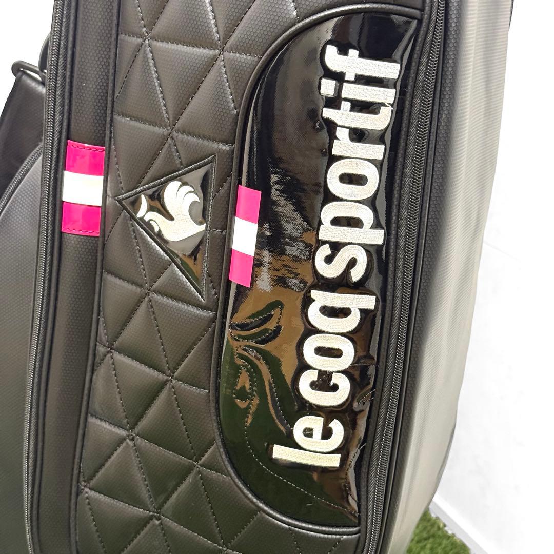 【美品】le coq sportif golfゴルフバッグ キャディバッグ