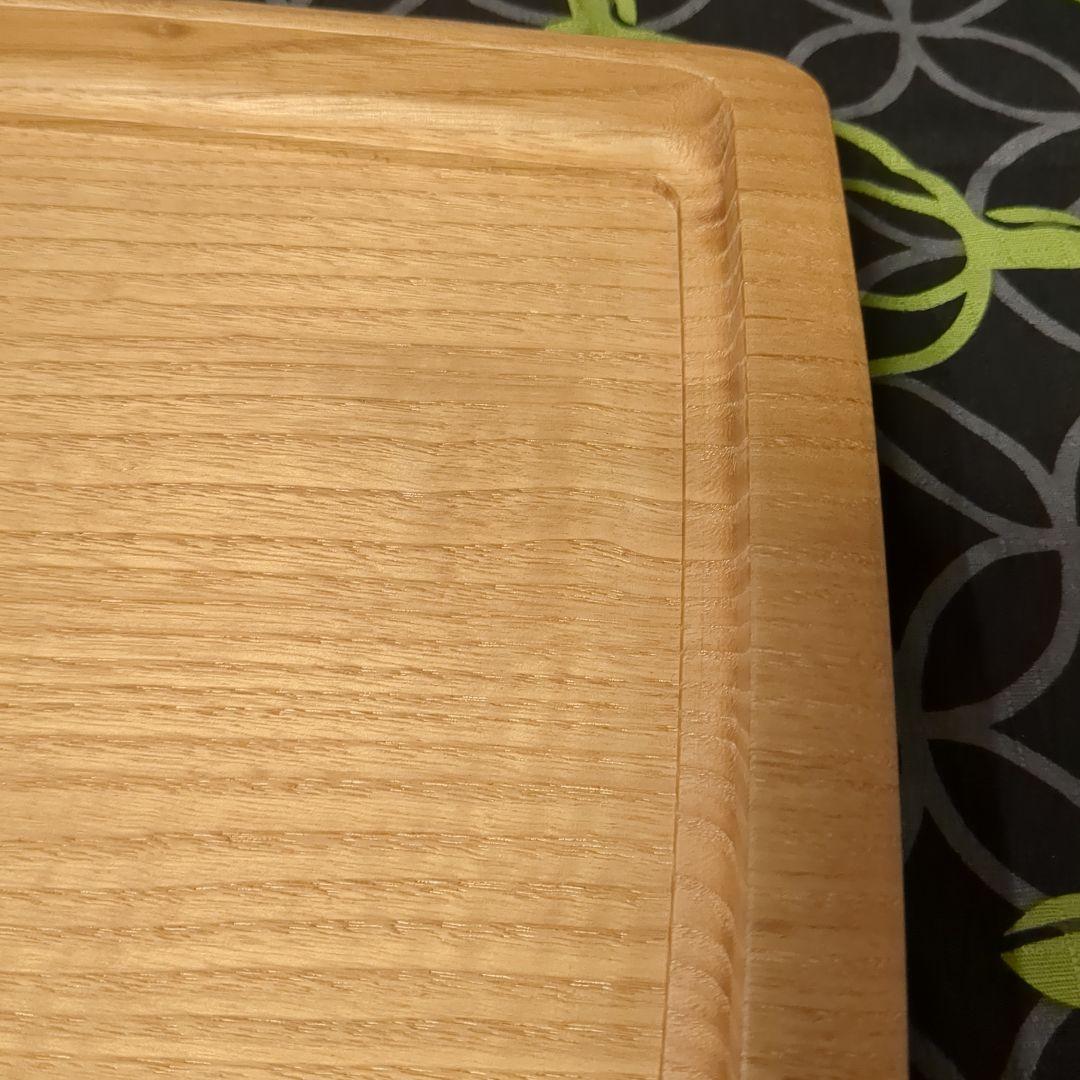 くり　角盆　手作り木工