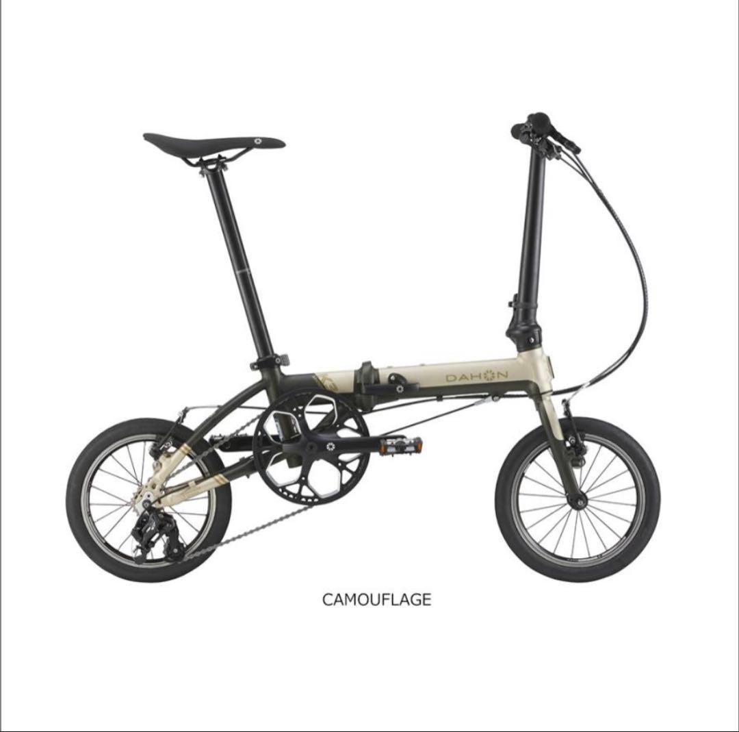 ビックアップルおまけ付　DAHON K3 カモフラージュ 新品　折りたたみ自転車