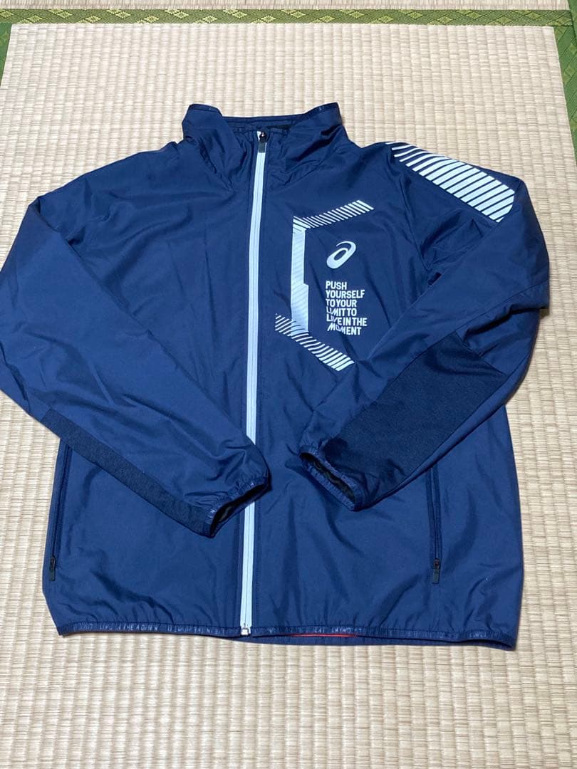 ASICS 裏起毛ウォーマージャケット・上下セットLサイズ（バラ不可）