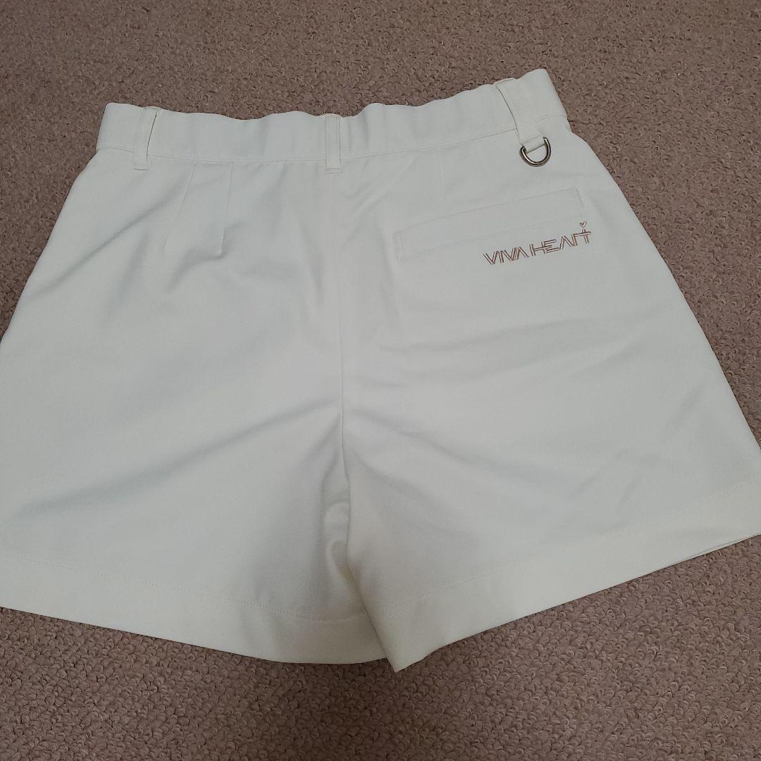 VIVAHERAT UVカットショートパンツ ホワイト ビバハート　ゴルフ