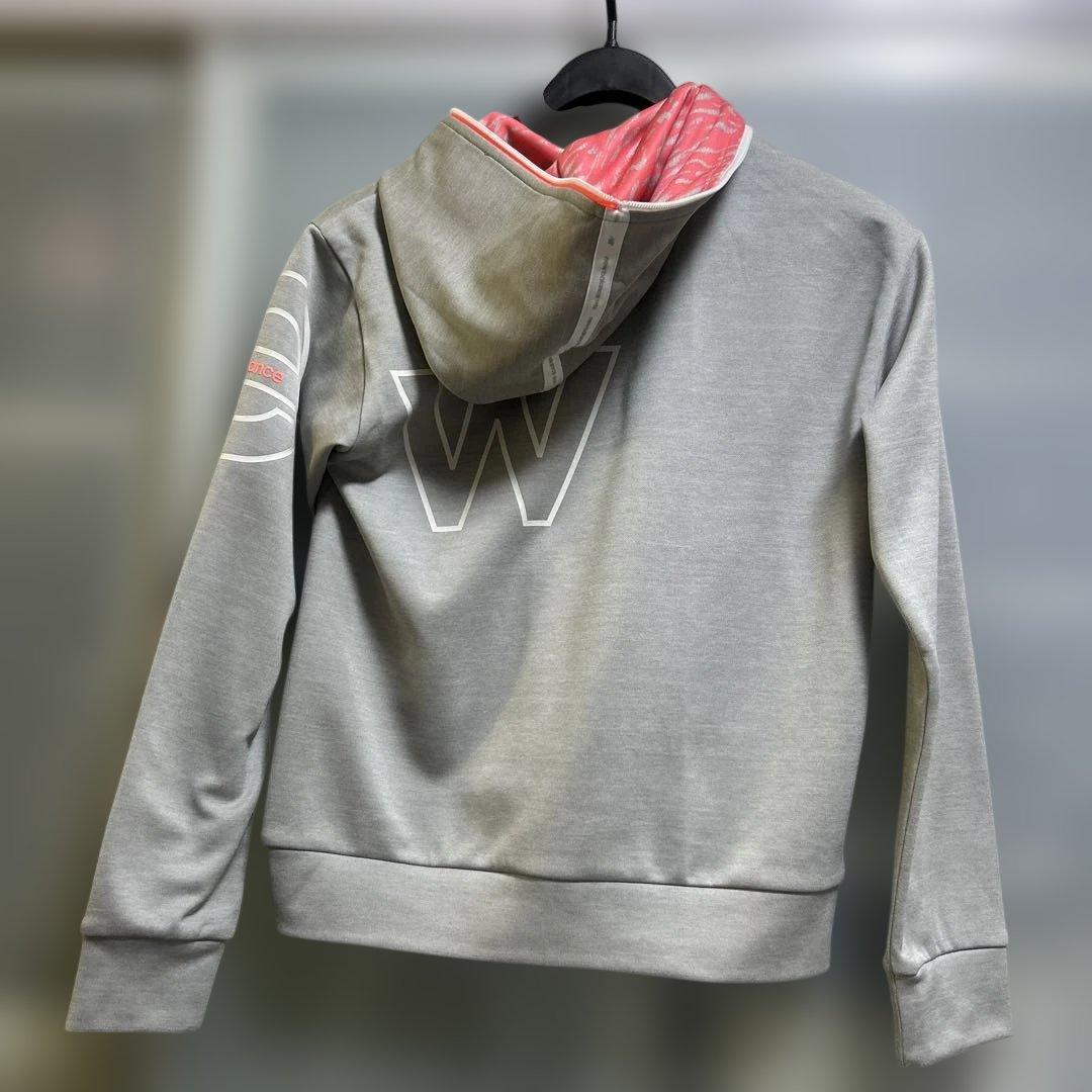 new balance ⭐️グレー スウェットジャケット n Wロゴ