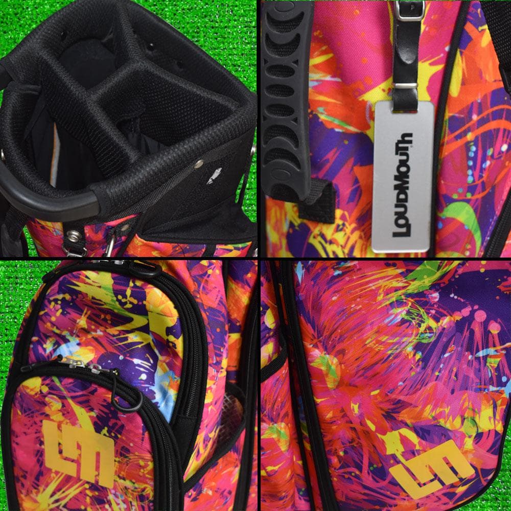 LOUDMOUTH/ラウドマウス/スタンド式 キャディーバック【ペイント柄】美品