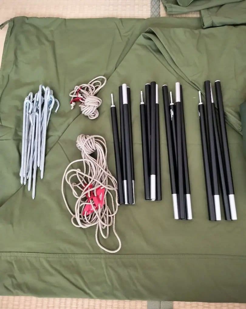 Soomloom パップテント 軍幕 二股化キット付属