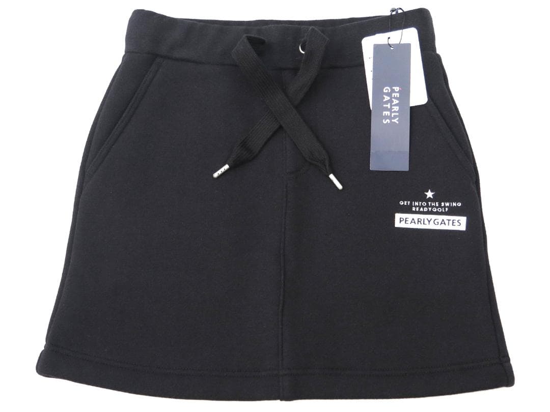 新品● パーリーゲイツ ● 一番星シリーズ　裏起毛スカート　濃紺/M