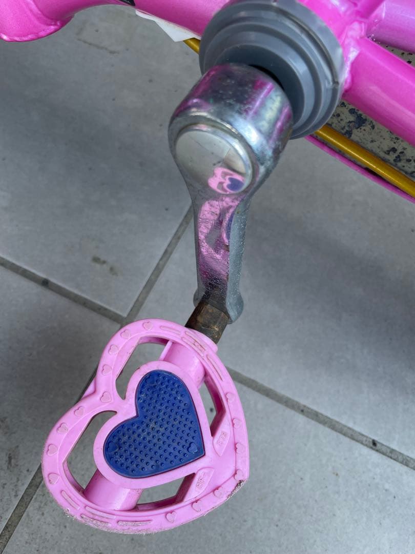 ディズニープリンセス　子供用自転車　16インチ　補助輪付　組立必須