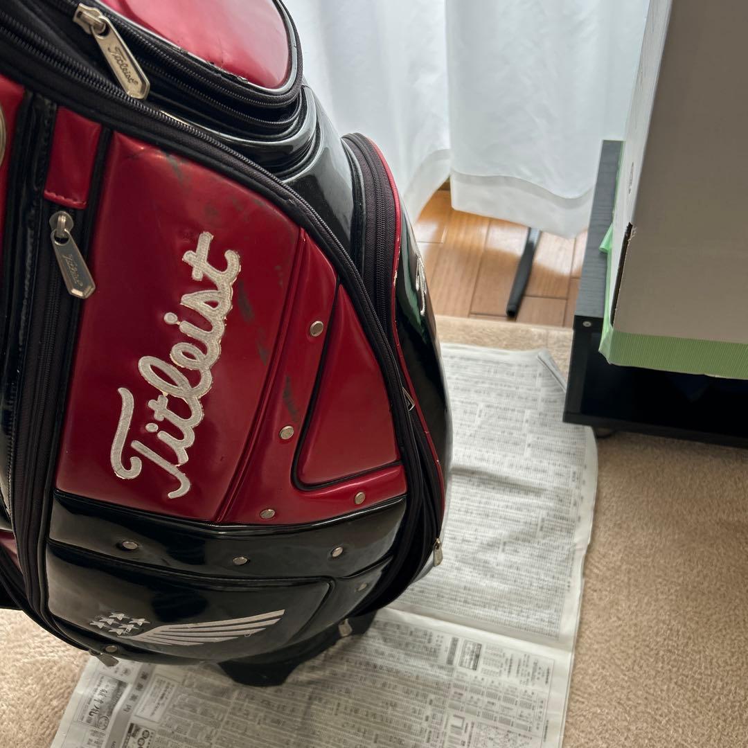 Titleist キャディバッグ 赤黒