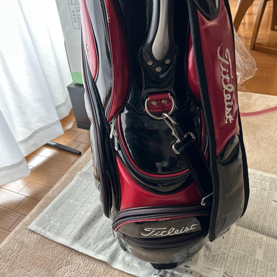 Titleist キャディバッグ 赤黒