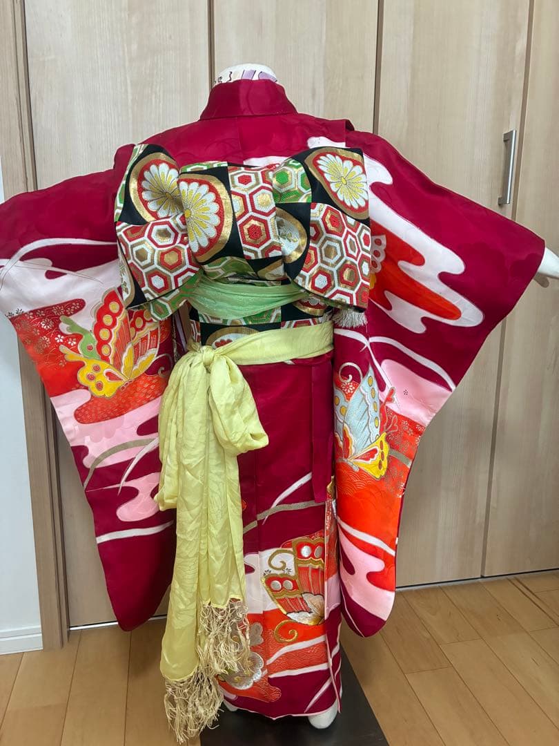 【七五三 7歳】深紅×金の豪華絢爛♡古典柄フルセット＊圧倒的存在感