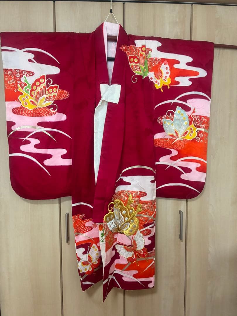【七五三 7歳】深紅×金の豪華絢爛♡古典柄フルセット＊圧倒的存在感