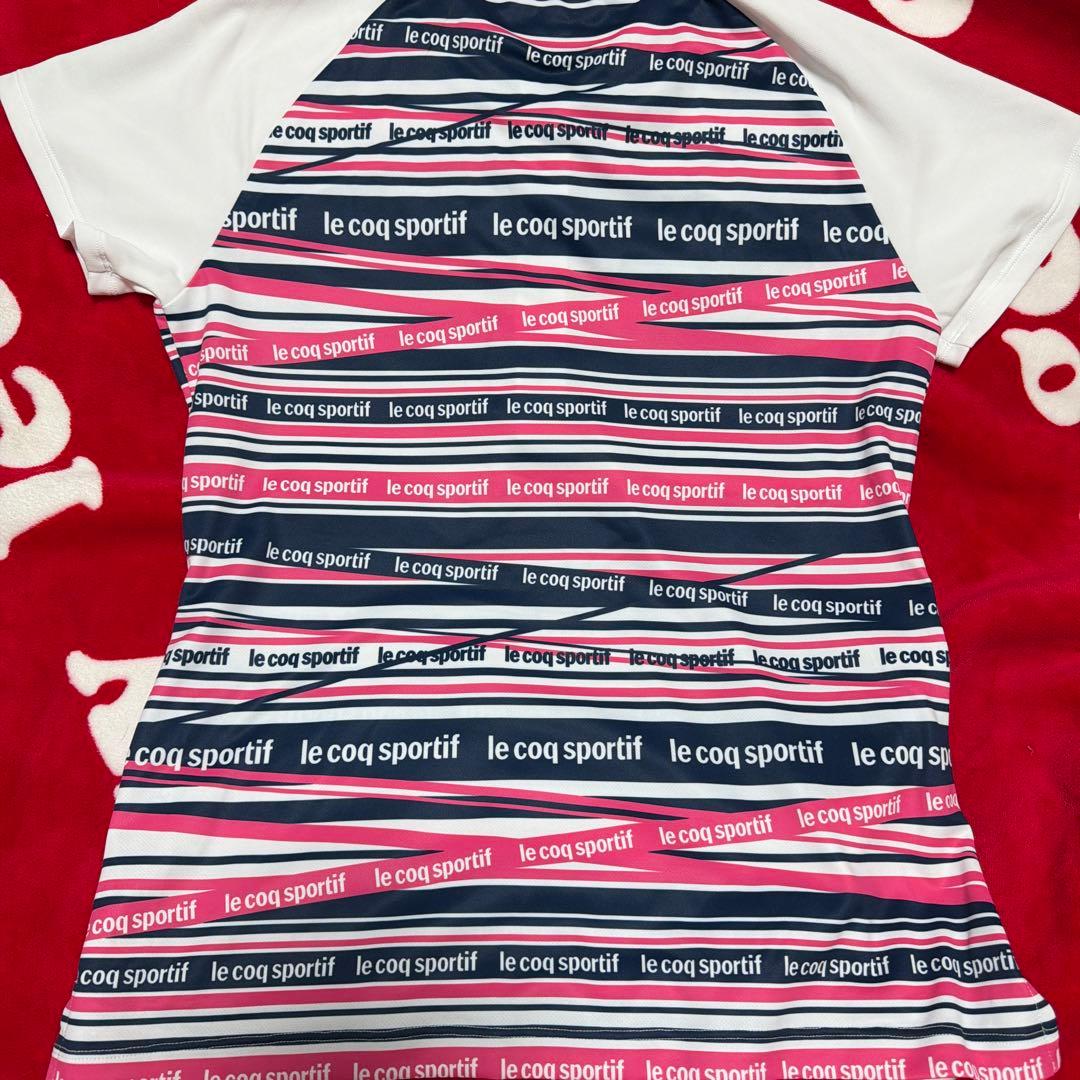 le coq sportif ストライプポロシャツ LLサイズ