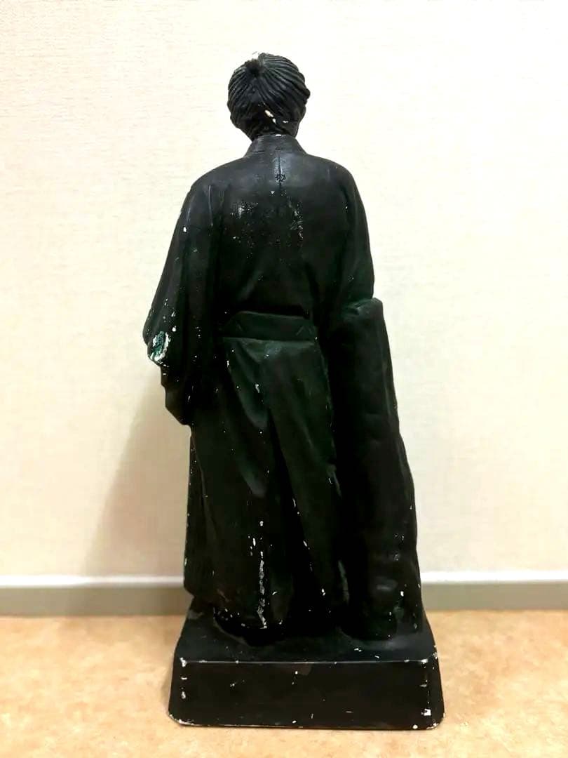巨大 約50cm 坂本龍馬 ネーム入り 彫刻 石膏 像 スタチュー