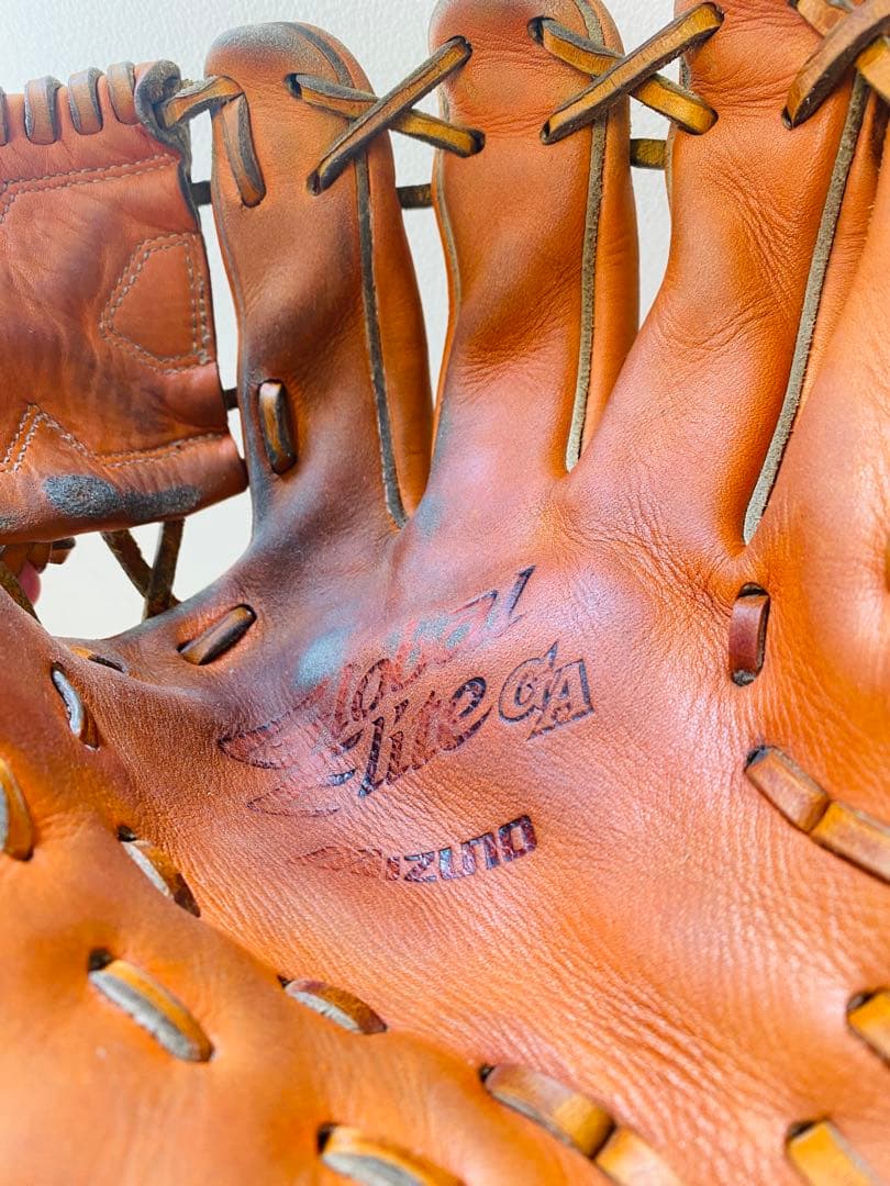【美品✨】MIZUNO‼️ミズノ　野球　軟式用 オレンジ　グローバルエリート