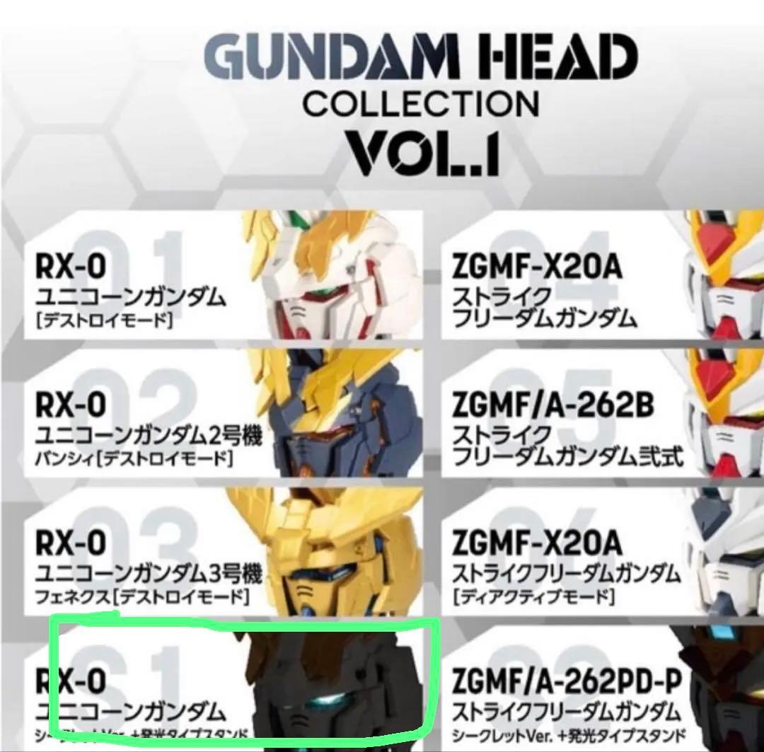 GUNDAM HEAD COLLECTION vol.1 シークレット