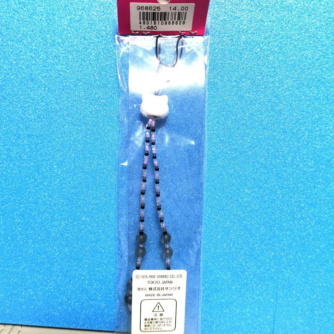 ★新品　ハローキティ ビーズストラップ　フェイス　カオハナ　1998年　 激レア