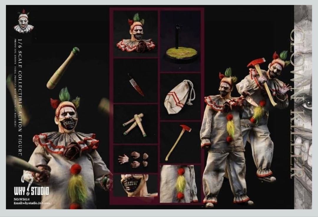 Clown Killer 1/6スケールフィギュア　アメリカンホラースタジオ