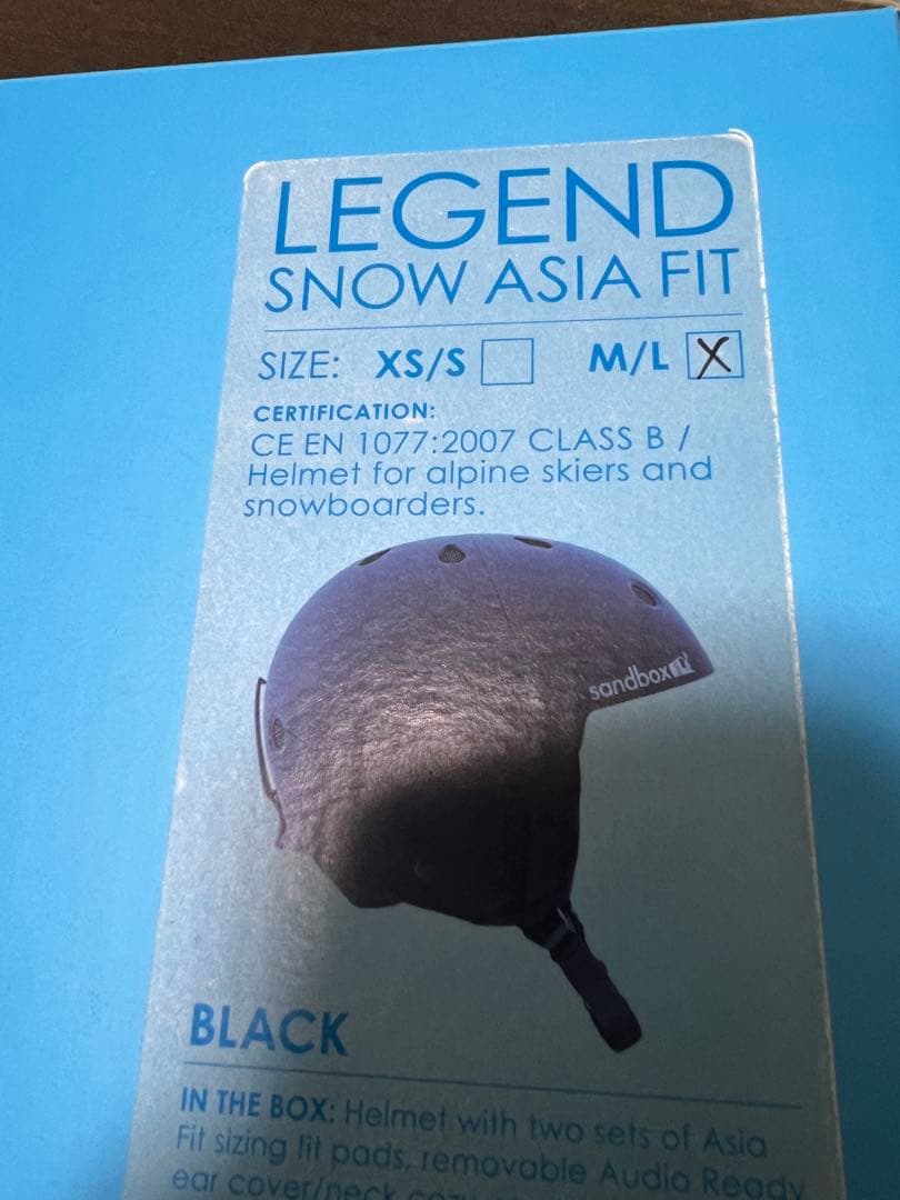 【箱、付属品有】sandbox LEGEND ヘルメット ブラック M/L/