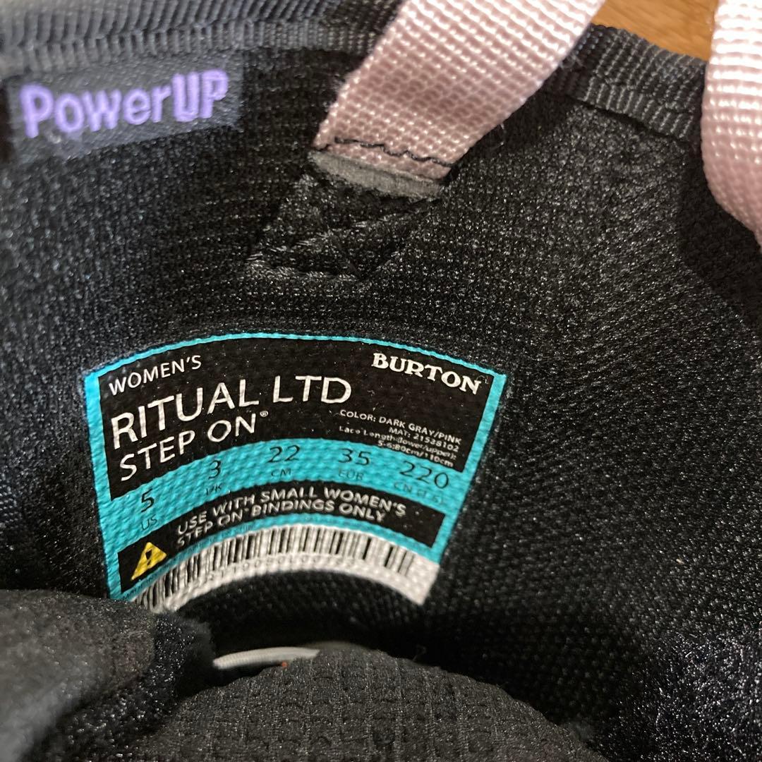 新品未使用品 burton バートン ステップオン リチュアル LTD 22cm