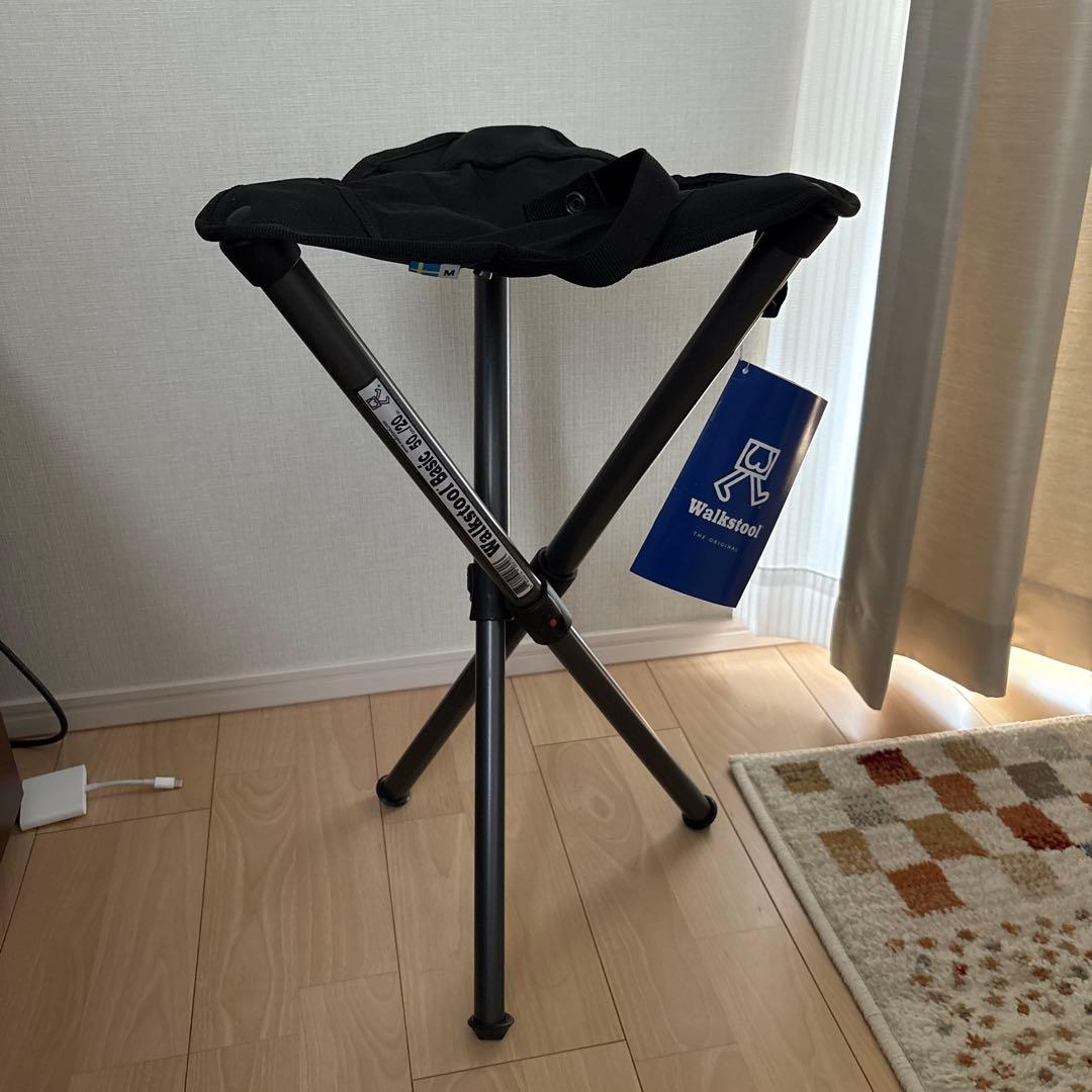 新品　スウェーデン製　折りたたみ椅子　ウォークスツール