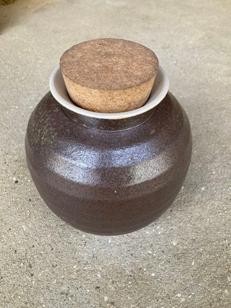 希少　年代物　インテリア　レトロ美術品　壺　徳利　樽　食料保存容器