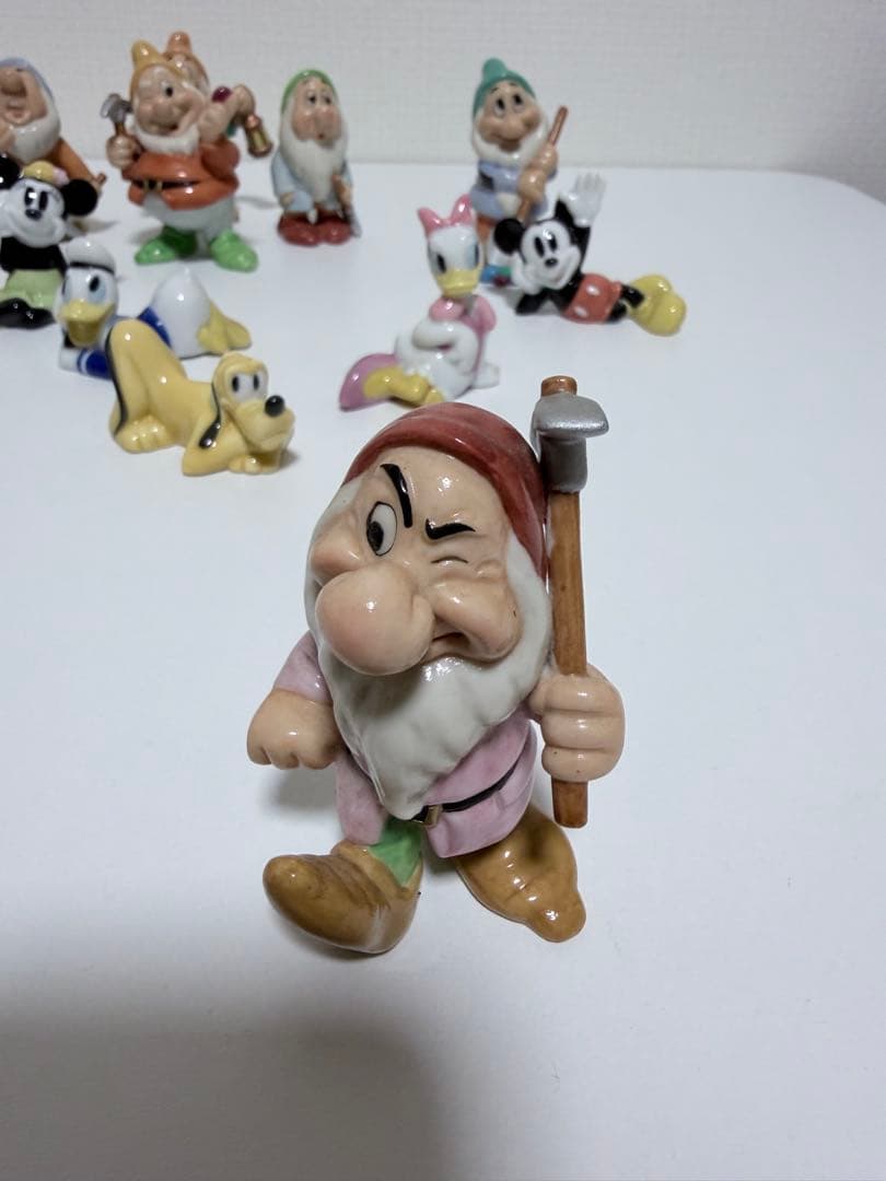 ディズニー 陶器 レトロ レア七人の小人 フィギュア 12体セット