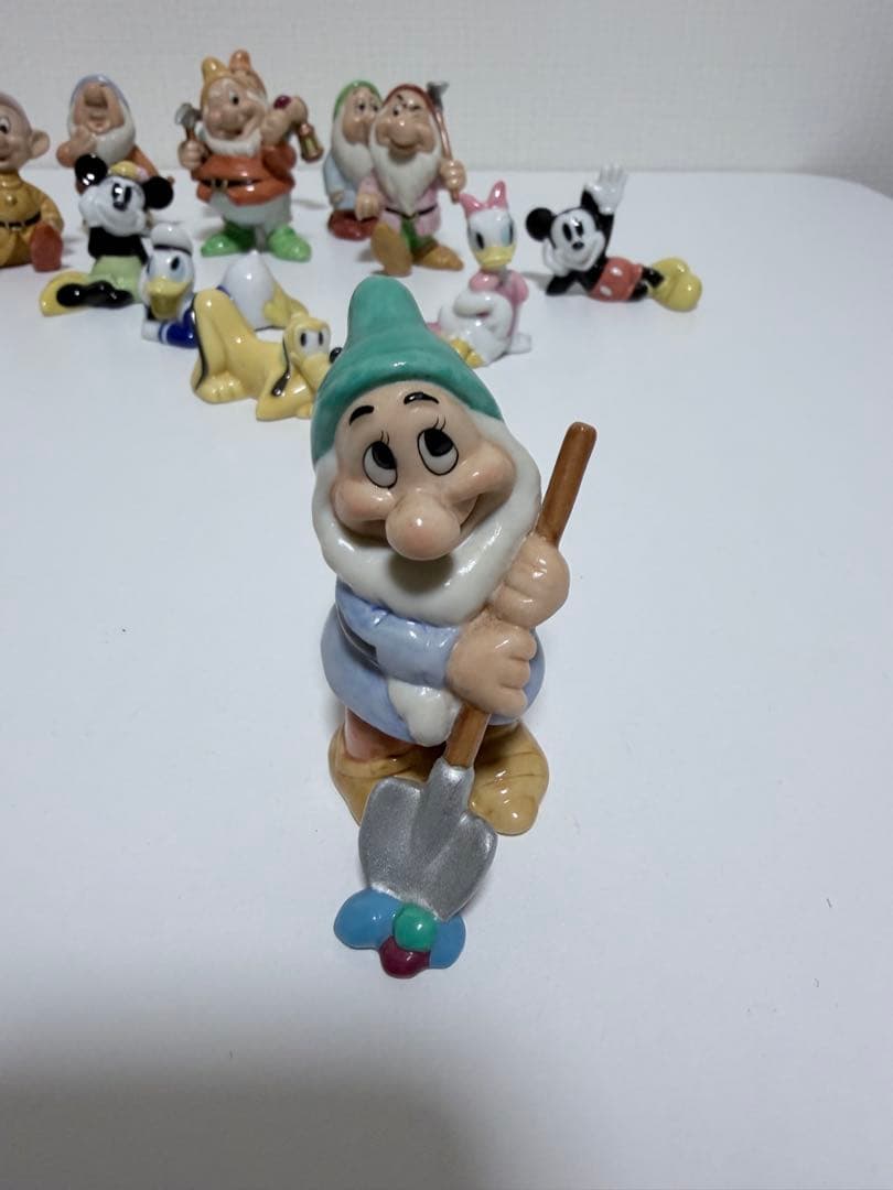 ディズニー 陶器 レトロ レア七人の小人 フィギュア 12体セット