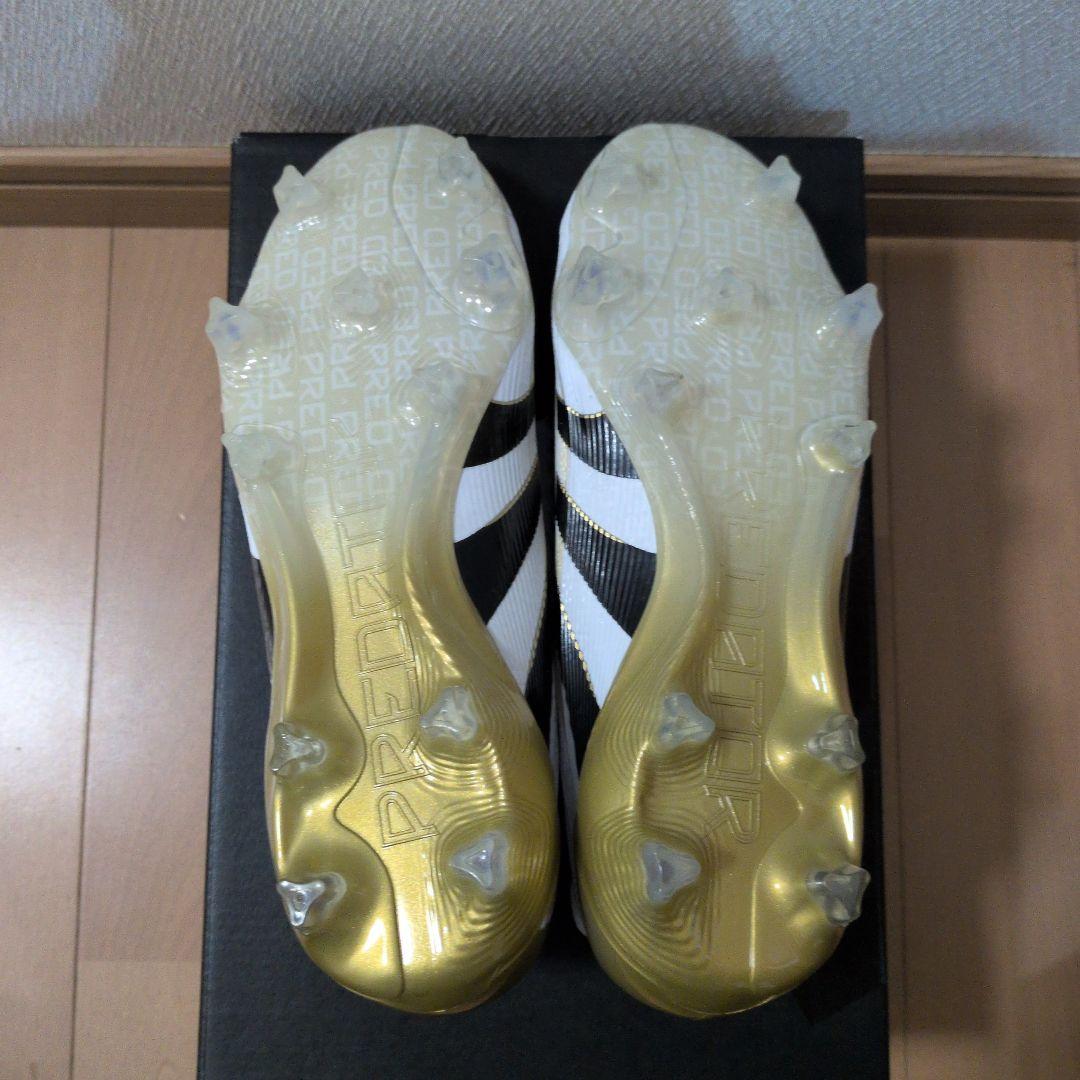 adidas Predator サッカーシューズホワイト/ゴールドサイズ22cm