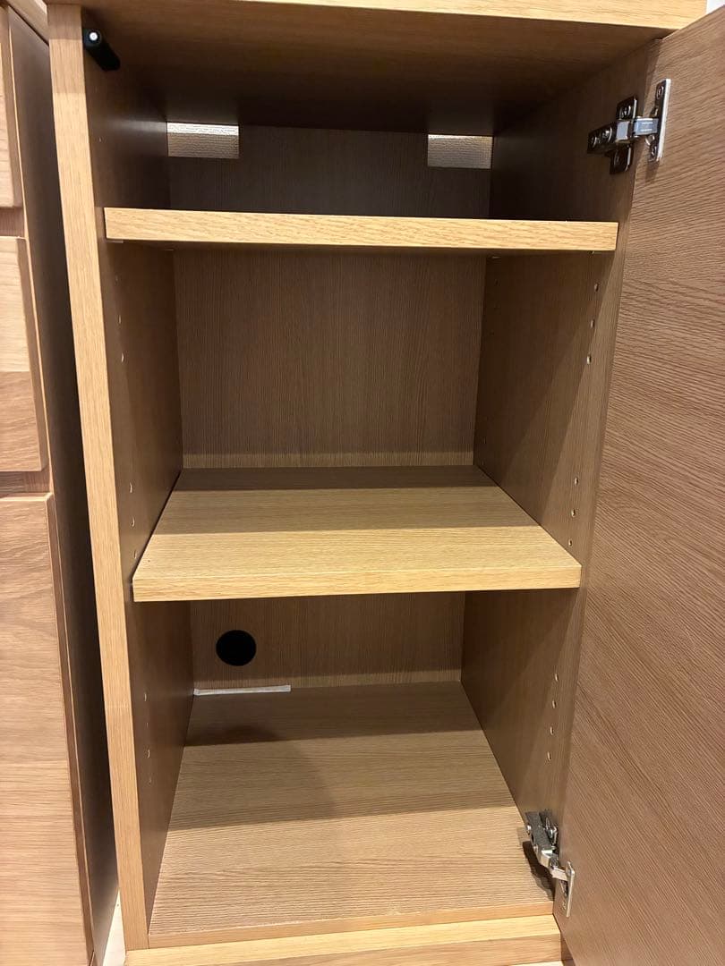 無印良品 収納棚　キッチン用　オーク材