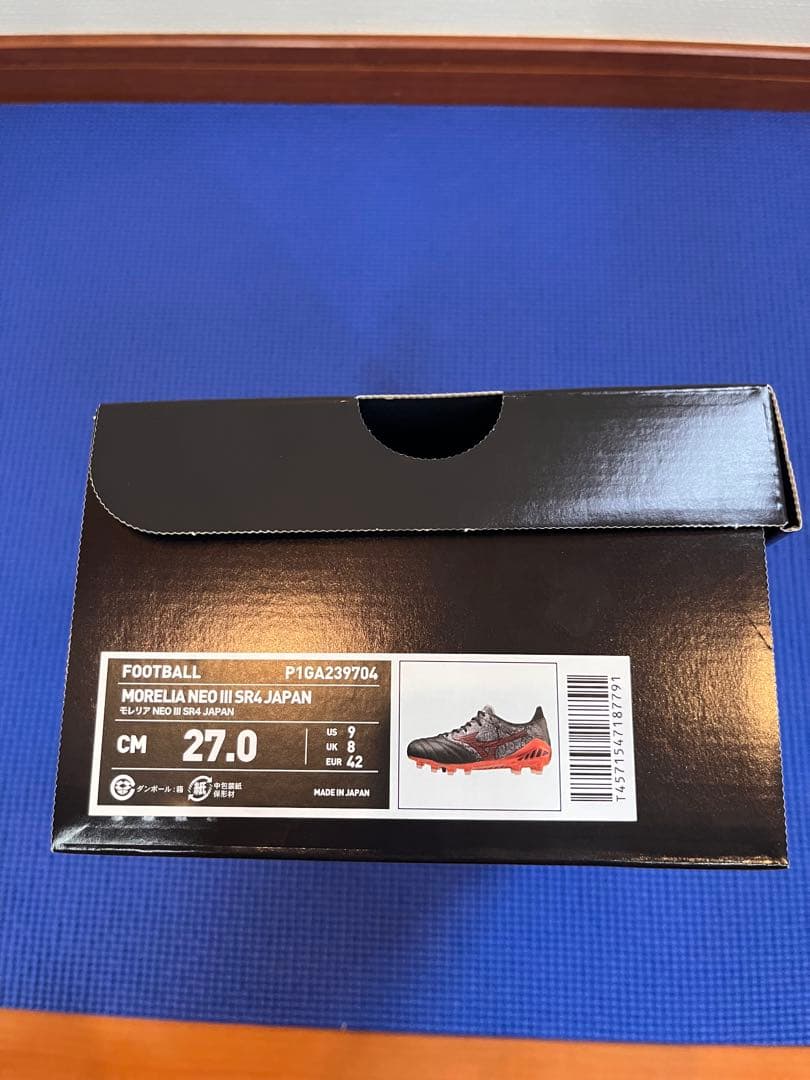 未使用新品　限定　Mizuno モレリアネオⅢ SR4 JAPAN 27.0㎝