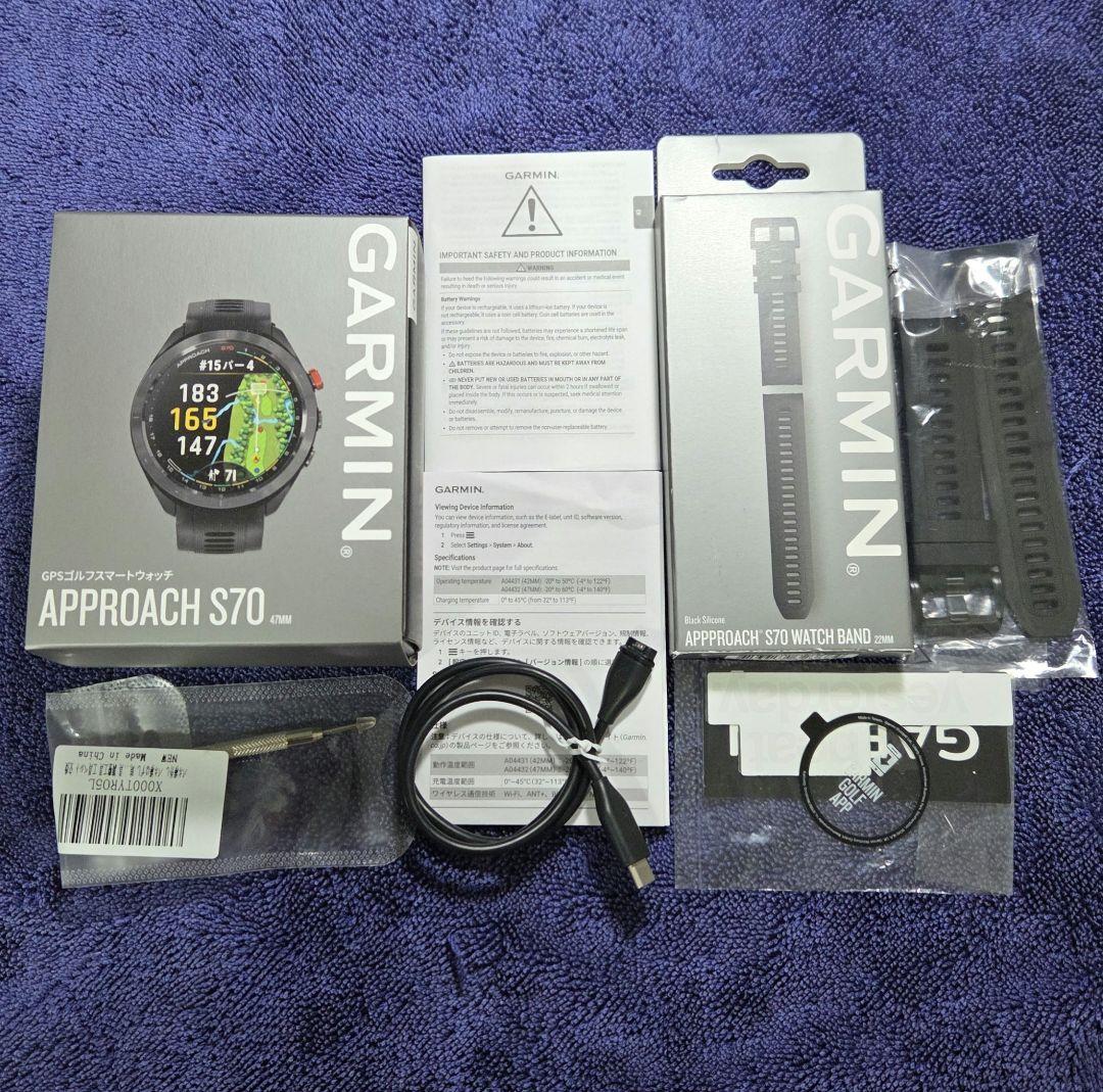 GARMIN APPROACH S70 GPSナビ ゴルフウォッチ　中古美品