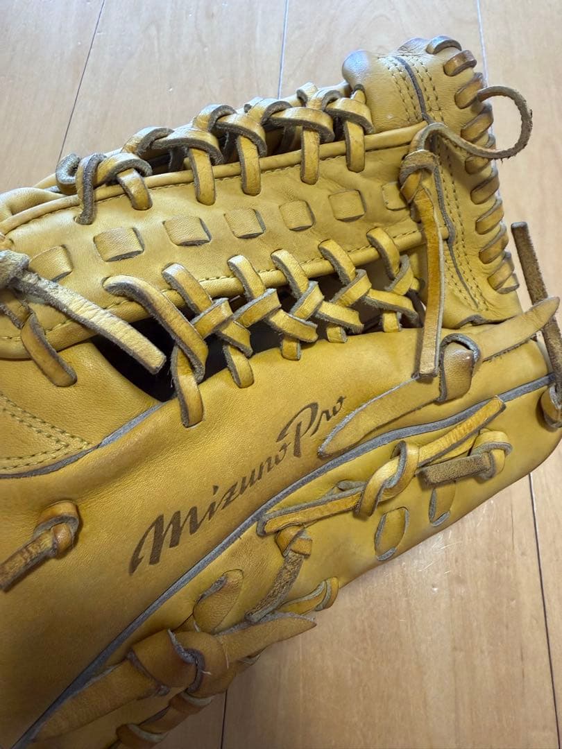 Mizuno Pro 軟式 外野手用 グローブ 右 イエロー